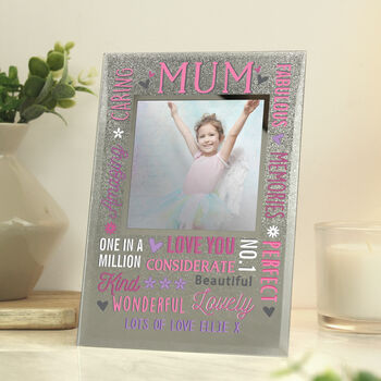Personalised Mum Glitter Frame, 3 of 5