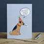 Border Terrier Dad Birthday Card, thumbnail 2 of 2