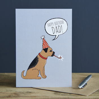 Border Terrier Dad Birthday Card, 2 of 2