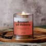 Bouquet Of Flowers Scented Floral Candle For Mothers Day, thumbnail 1 of 7
