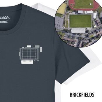 Rugby Union Stadium Organic Cotton T Shirt, 5 of 12