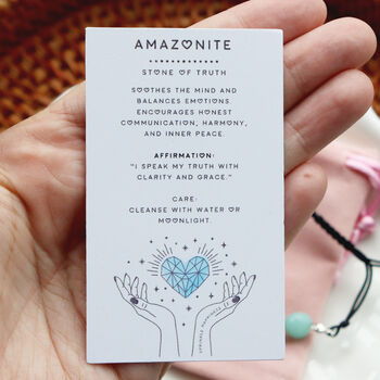 Amazonite Crystal Bracelet – Adjustable Cord, 2 of 6