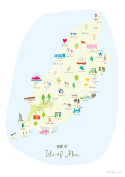 Personalised Isle Of Man Map: Add Favourite Places, 2 of 3