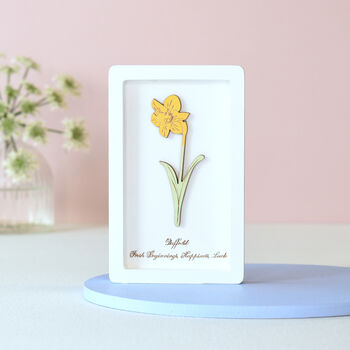 September Birth Flower Miniature Aster Wall Art Gift, 5 of 12