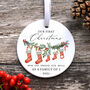 Personalised First Christmas As A Family Bauble, thumbnail 5 of 6