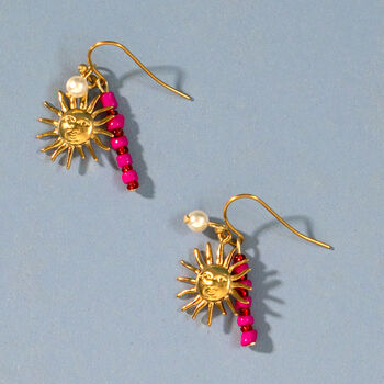 Heart Charm Red And Pink Bead Bracelet, 2 of 5