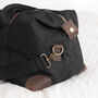 Monogrammed Luxury Waxed Canvas Holdall, thumbnail 10 of 12