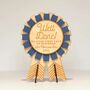 Personalised Wooden Well Done Rosette Card, thumbnail 1 of 2
