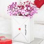 Love Letter Valentine’s Day Flower Vase, thumbnail 1 of 3