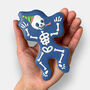 Party Skeleton Letterbox Cookie, thumbnail 2 of 9