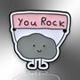 You Rock Enamel Lapel Pin Badge, Supportive, Encouraging Friendship Gift, thumbnail 3 of 8