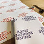 Personalised Birthday Bubble Text Wrapping Paper, thumbnail 1 of 3