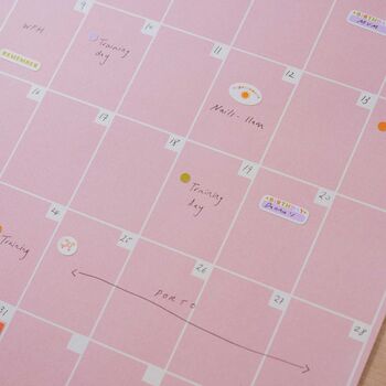 Large Monthly Wall Planner | 12 X A3 Sheets, 6 of 7