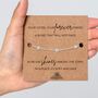 Bereavement Gift For Sister With A Gold Plated Or Silver Plated Star Bracelet And Card, thumbnail 4 of 4