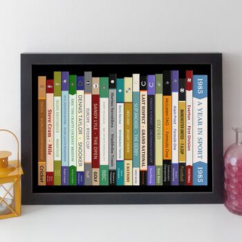 40th Birthday Print Personalised Sport Gift 1985, 9 of 10