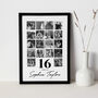 Personalised 16th Birthday Photo Collage, 16th Birthday Gift, thumbnail 3 of 6