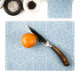 Blue Turkish Flower Worktop Protector Cutting Board, thumbnail 1 of 12