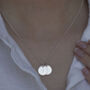 Silver Initials Necklace With Two Or More Discs, thumbnail 1 of 6