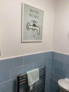Retro Water Works Bathroom Print, 5 of 8