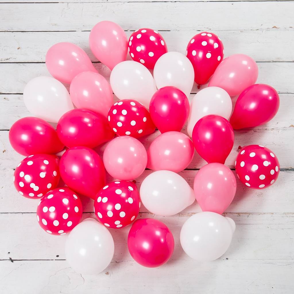  personalised pink  and white  heart bubble balloon  by 