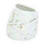 Five Pieces White And Gold Marble Bath Accessory Set, thumbnail 7 of 8