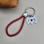 Personalised Red Leather Keyring, thumbnail 1 of 5
