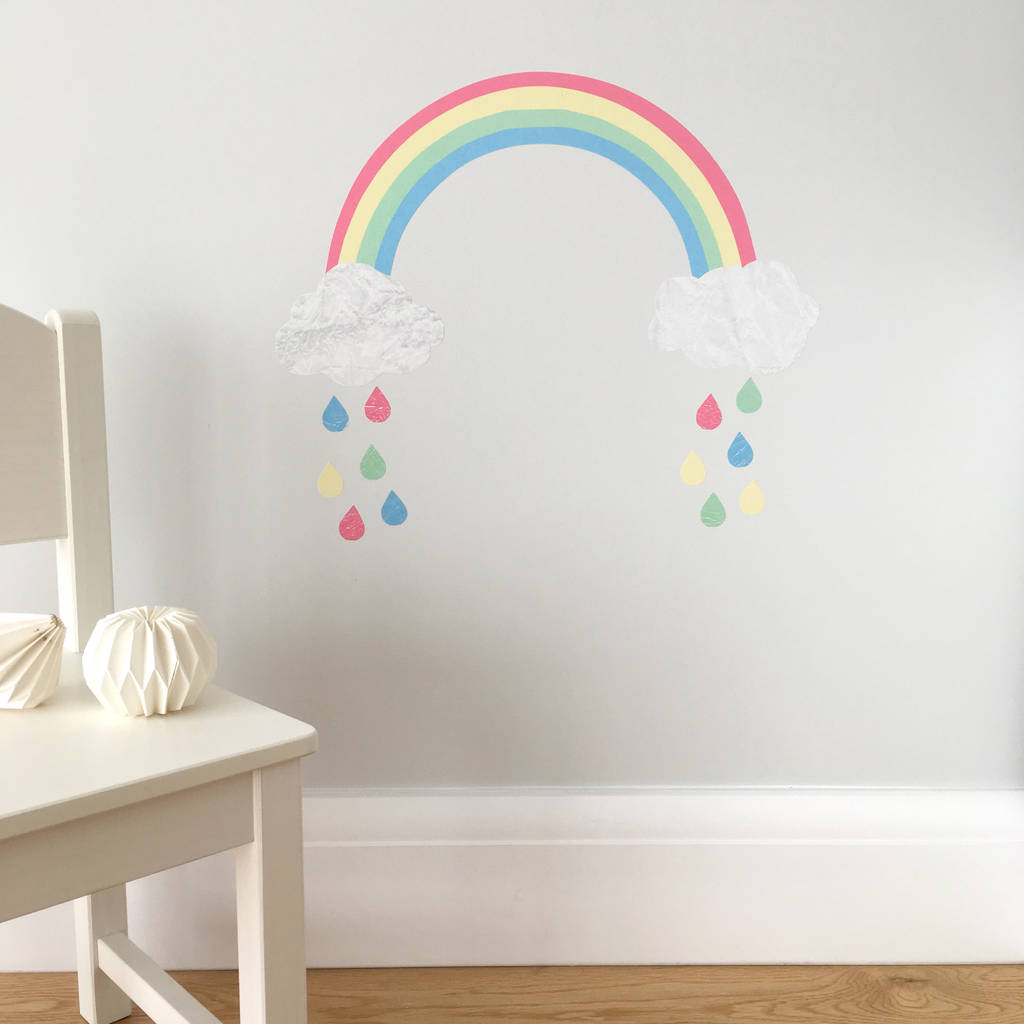 rainbow wall sticker by chameleon and co