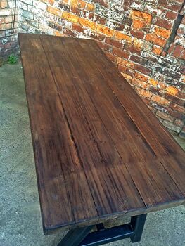 Reclaimed Industrial A Frame Table 592, 4 of 5