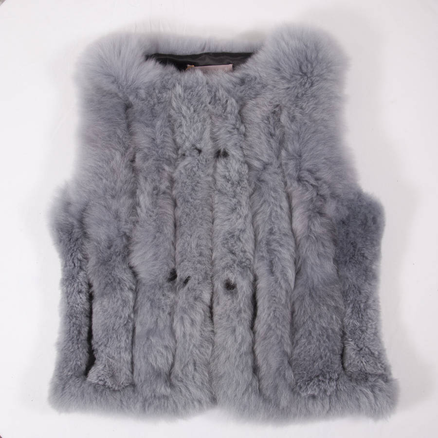 alpaca fur gilet special price by samantha holmes | notonthehighstreet.com