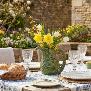 Botanical Green Leaf Jug Vase, 2 of 4