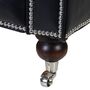 Black Leather Three Seater Chesterfield Sofa, thumbnail 3 of 3