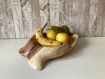 Hands Of Hope Wooden Hands Bowl Decor Handmade Ornament, 3 of 7