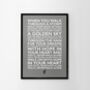 You'll Never Walk Alone Typography Art Poster Print, thumbnail 5 of 12