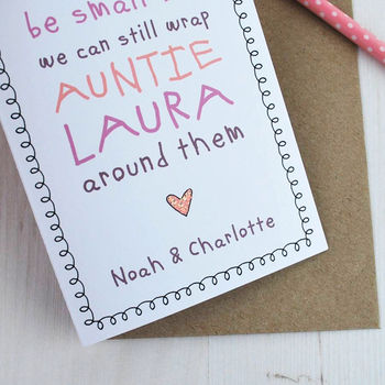 My Fingers May Be Small But… Cute Auntie Card, 4 of 6