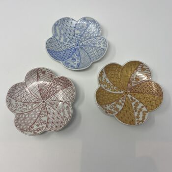 Japanese Artisan Ume Pattern Plate, 5 of 6