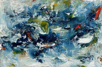 Large Original Abstract Expressionist Painting Acrylic On Canvas Contemporary 150 Cm, 2 of 7