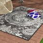 Floral Indoor Outdoor Area Rug, thumbnail 5 of 6