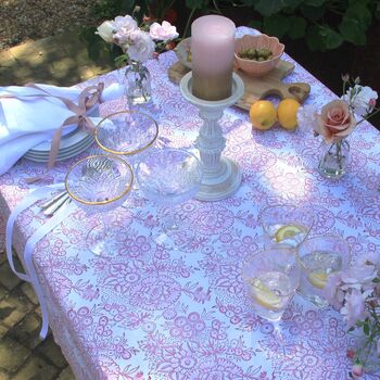 Pink Floral Tablecloth, 8 of 8