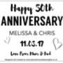Personalised Anniversary Champagne/Prosecco Gift Label, thumbnail 7 of 8