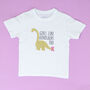 'Girls Like Dinosaurs Too' Personalised T Shirt, thumbnail 7 of 12