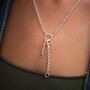 Sterling Silver Eternity Twist Charm Collector Necklace, thumbnail 5 of 5