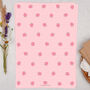 A4 Pink Letter Writing Paper With Strawberry Pattern, thumbnail 1 of 4