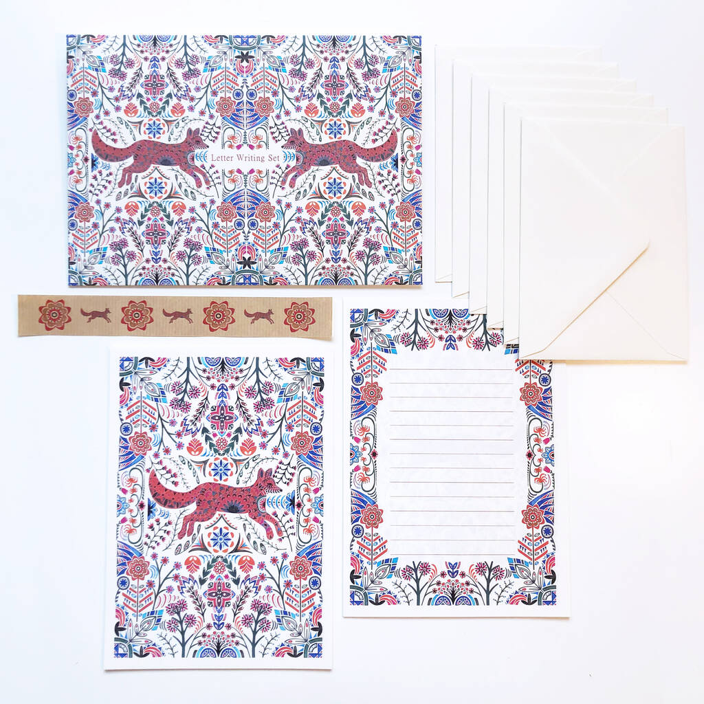 Letter Writing Set Meadow Fox, 1 of 5