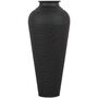 41cm Matt Black Hammered Metal Vase With Lid Home Decor, thumbnail 5 of 5