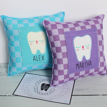 Checkerboard Tooth Cushion, 3 of 12