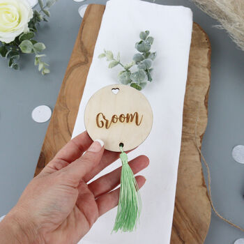 Personalised Round Tassle Place Settings, 8 of 8