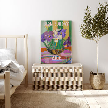Slow Sunday Flower Art Print, 3 of 4