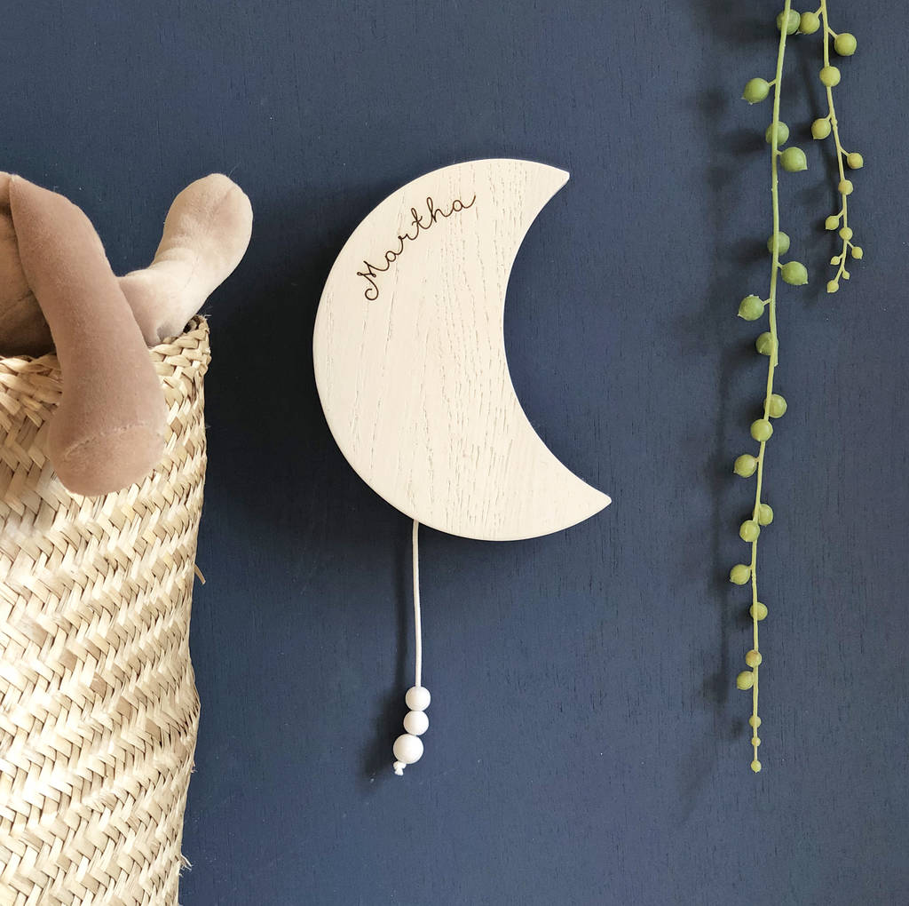 Personalised Moon Musical Wall Hanging, 1 of 2