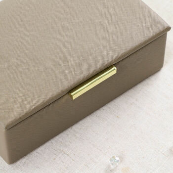 Personalised Taupe Bridesmaid Jewellery Box Gift, 7 of 11