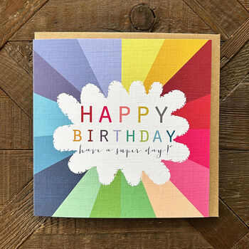 Colourful Happy Birthday Card, 4 of 5